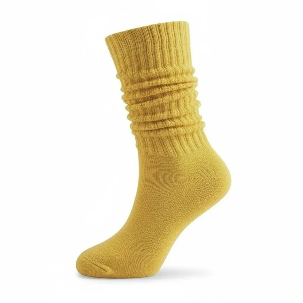 Vibrant High-Calf Slouchy Soft Casual Womens Socks 5.5-8.5 Thick Athletic 6 Pack